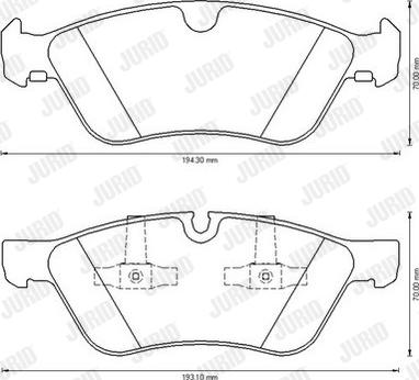 Jurid 573175J - Тормозные колодки, дисковые, комплект parts5.com