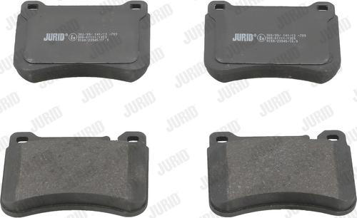 Jurid 573177J - Тормозные колодки, дисковые, комплект parts5.com