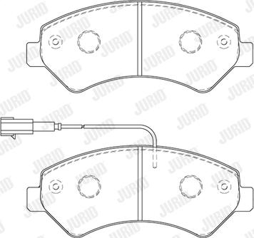 Jurid 573849J - Тормозные колодки, дисковые, комплект parts5.com