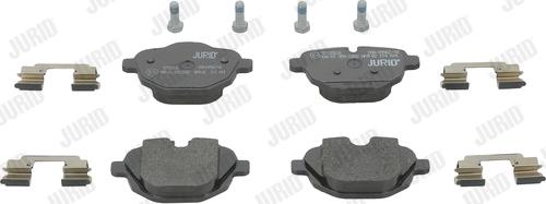 Jurid 573352JC - Тормозные колодки, дисковые, комплект parts5.com