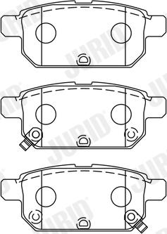 Jurid 573384J - Тормозные колодки, дисковые, комплект parts5.com