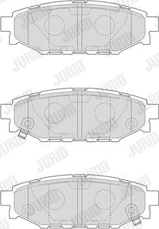 Jurid 573380J - Тормозные колодки, дисковые, комплект parts5.com