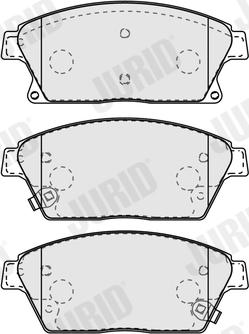 Jurid 573325J - Тормозные колодки, дисковые, комплект parts5.com