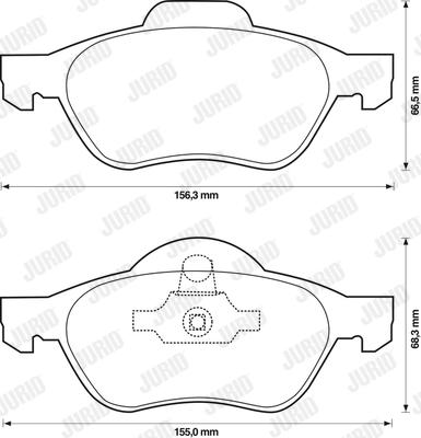 Jurid 573244J - Тормозные колодки, дисковые, комплект parts5.com