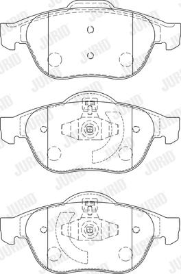 Jurid 573245J - Тормозные колодки, дисковые, комплект parts5.com