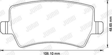 Jurid 573250JC - Тормозные колодки, дисковые, комплект parts5.com