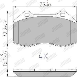 Jurid 573253J - Тормозные колодки, дисковые, комплект parts5.com