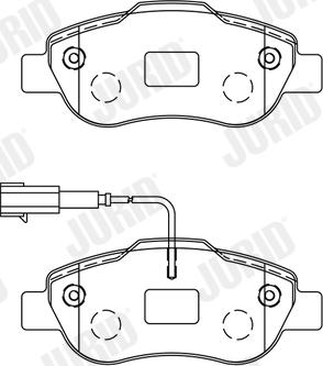 Jurid 573266J - Тормозные колодки, дисковые, комплект parts5.com