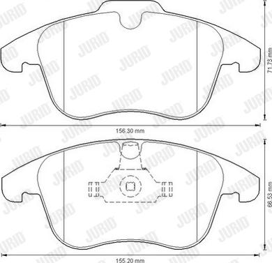 Jurid 573201JC - Тормозные колодки, дисковые, комплект parts5.com