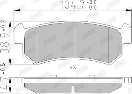 Jurid 573216J - Тормозные колодки, дисковые, комплект parts5.com