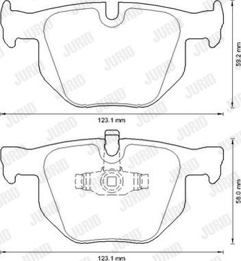 Jurid 573285J - Тормозные колодки, дисковые, комплект parts5.com