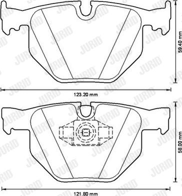 Jurid 573228J - Тормозные колодки, дисковые, комплект parts5.com