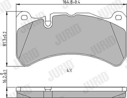 Jurid 573799J - Тормозные колодки, дисковые, комплект parts5.com