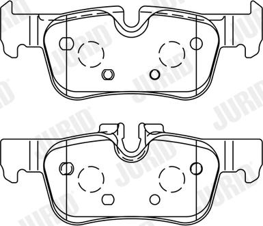 Jurid 573767J - Тормозные колодки, дисковые, комплект parts5.com