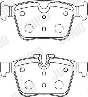 Jurid 573772J - Тормозные колодки, дисковые, комплект parts5.com