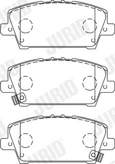 Jurid 572579J - Тормозные колодки, дисковые, комплект parts5.com