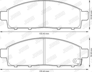 Jurid 572574J - Тормозные колодки, дисковые, комплект parts5.com