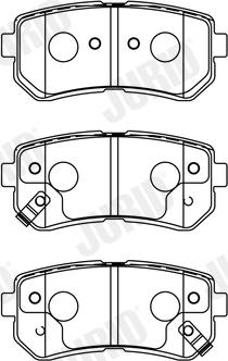 Jurid 572604J - Тормозные колодки, дисковые, комплект parts5.com