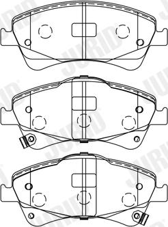 Jurid 572600J - Тормозные колодки, дисковые, комплект parts5.com