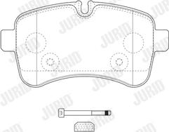 Jurid 2923209560 - Тормозные колодки, дисковые, комплект parts5.com