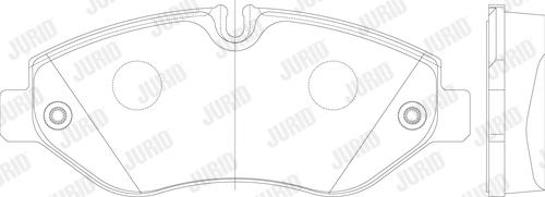 Jurid 2922909560 - Тормозные колодки, дисковые, комплект parts5.com