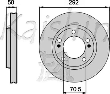 KRAFT AUTOMOTIVE 6051663 - Тормозной диск parts5.com