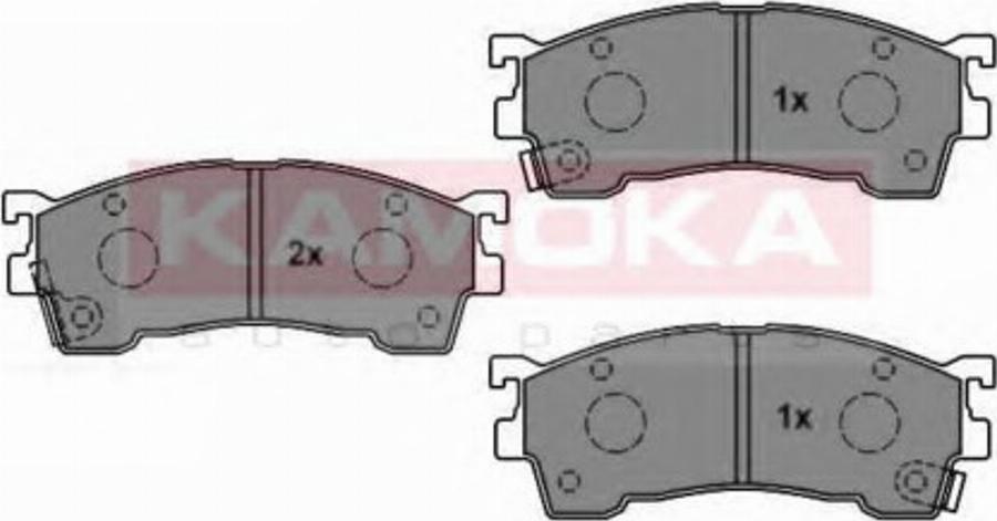 Kamoka 1011900 - Тормозные колодки, дисковые, комплект parts5.com