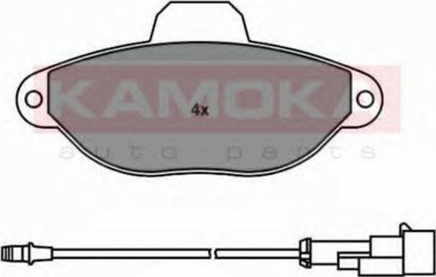 Kamoka 1011850 - Тормозные колодки, дисковые, комплект parts5.com