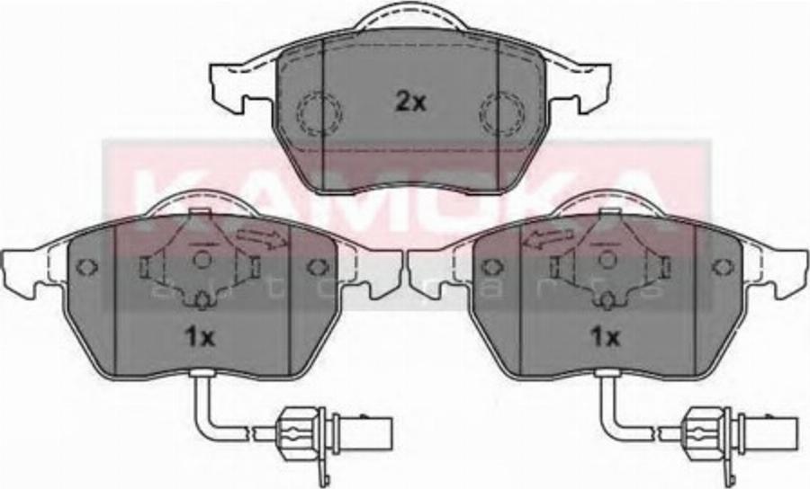 Kamoka 1012646BQ - Тормозные колодки, дисковые, комплект parts5.com