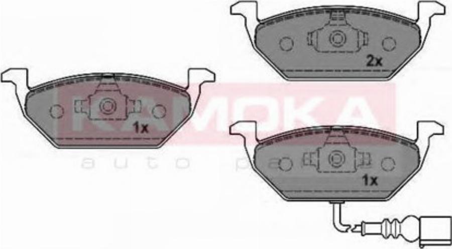 Kamoka 1012796 - Тормозные колодки, дисковые, комплект parts5.com