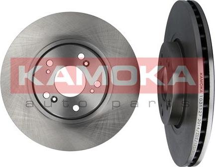 Kamoka 1031127 - Тормозной диск parts5.com
