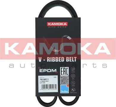 Kamoka 7016011 - Поликлиновой ремень parts5.com