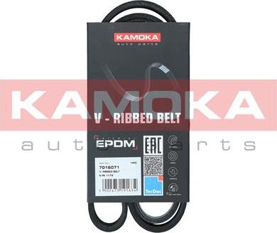 Kamoka 7016071 - Correa trapecial poli V parts5.com