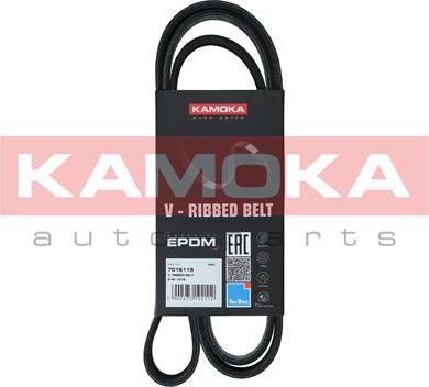 Kamoka 7016119 - Correa trapecial poli V parts5.com