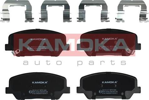 Kamoka JQ101417 - Тормозные колодки, дисковые, комплект parts5.com