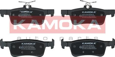 Kamoka JQ101439 - Тормозные колодки, дисковые, комплект parts5.com