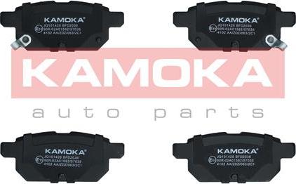 Kamoka JQ101428 - Тормозные колодки, дисковые, комплект parts5.com