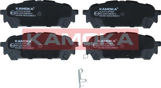 Kamoka JQ101510 - Тормозные колодки, дисковые, комплект parts5.com