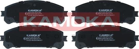 Kamoka JQ101525 - Тормозные колодки, дисковые, комплект parts5.com