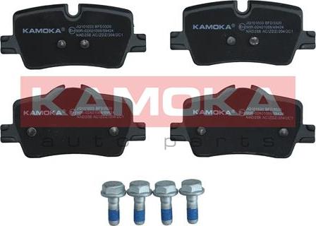 Kamoka JQ101033 - Тормозные колодки, дисковые, комплект parts5.com