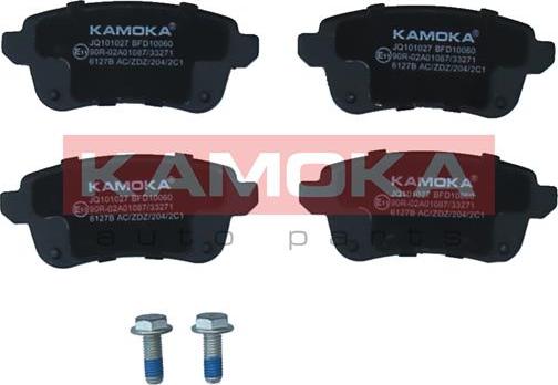 Kamoka JQ101027 - Тормозные колодки, дисковые, комплект parts5.com