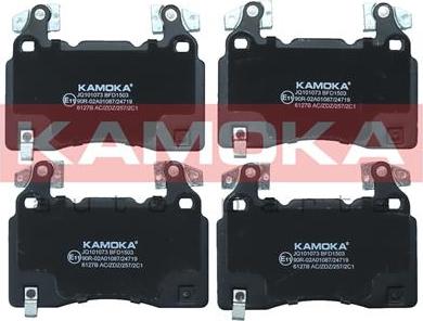 Kamoka JQ101073 - Тормозные колодки, дисковые, комплект parts5.com