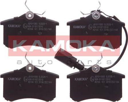 Kamoka JQ1011083 - Тормозные колодки, дисковые, комплект parts5.com