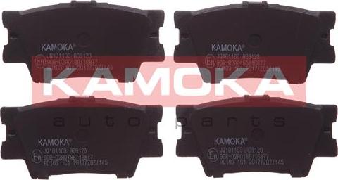 Kamoka JQ101103 - Тормозные колодки, дисковые, комплект parts5.com