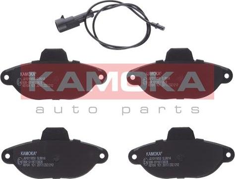 Kamoka JQ1011850 - Тормозные колодки, дисковые, комплект parts5.com