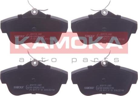 Kamoka JQ101174 - Тормозные колодки, дисковые, комплект parts5.com