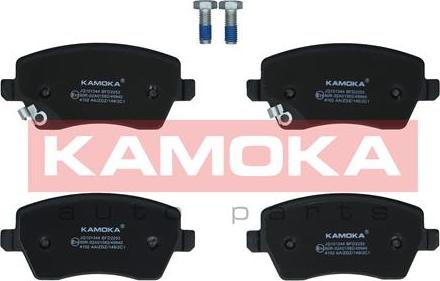 Kamoka JQ101344 - Тормозные колодки, дисковые, комплект parts5.com