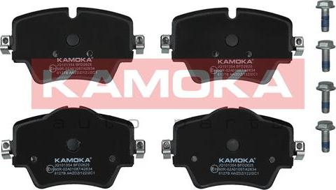 Kamoka JQ101354 - Тормозные колодки, дисковые, комплект parts5.com