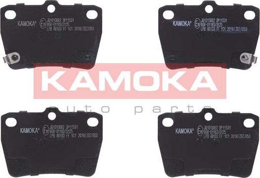 Kamoka JQ1013062 - Тормозные колодки, дисковые, комплект parts5.com