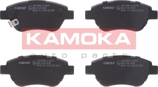 Kamoka JQ1013840 - Тормозные колодки, дисковые, комплект parts5.com